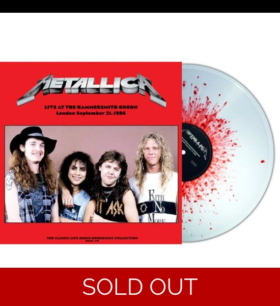 Metallica - Live At Hammersmith 1986 Splatter Vinyl (Import) LP